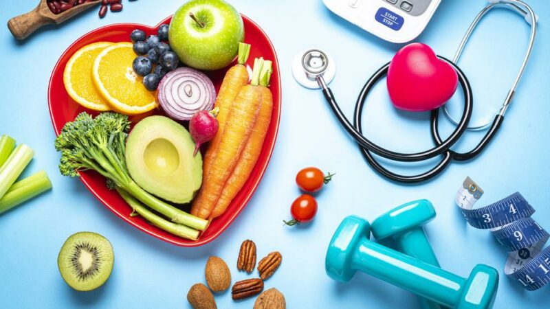 Healthy eating, exercising, weight and blood pressure control
