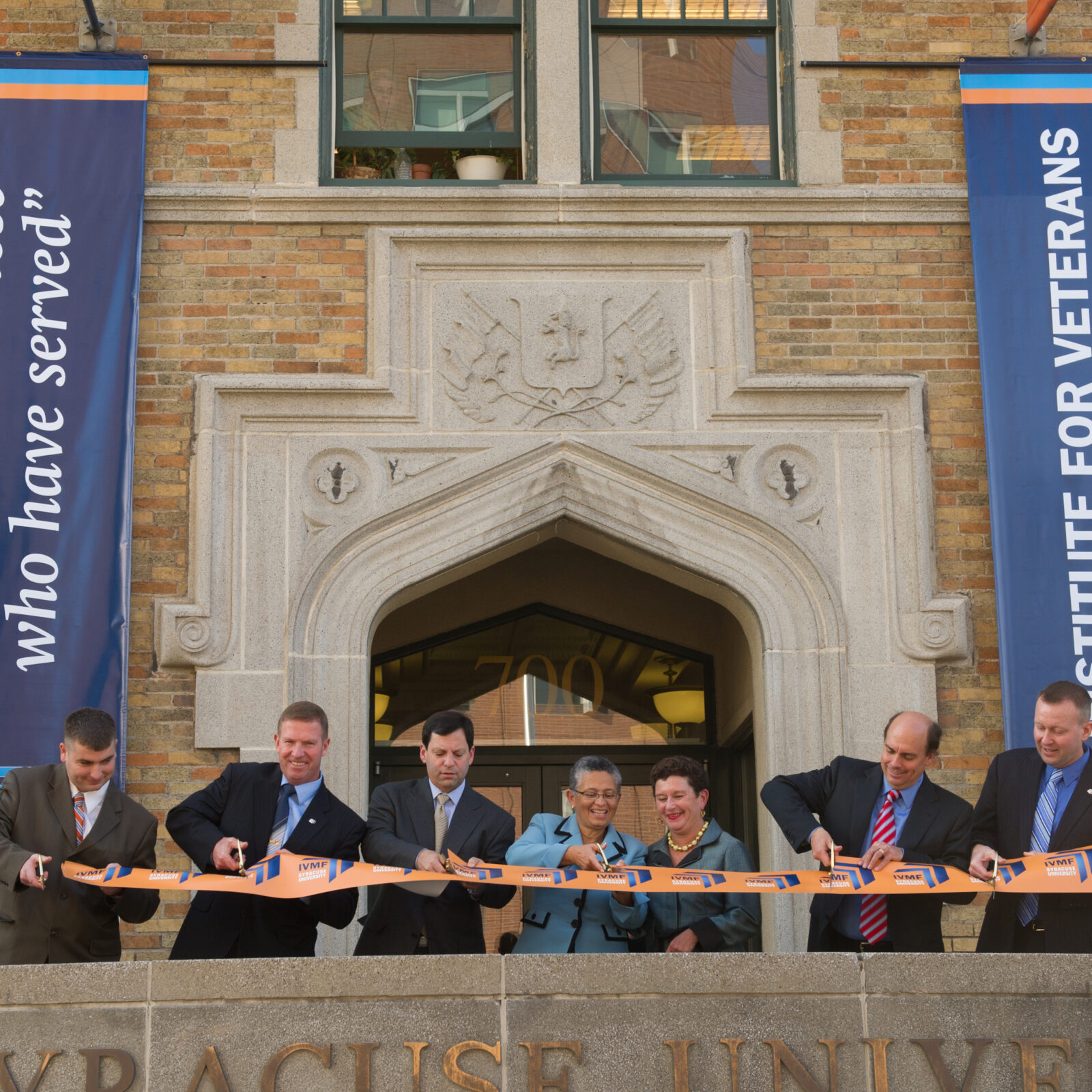 IVMF Representatives cutting ceremonial rope