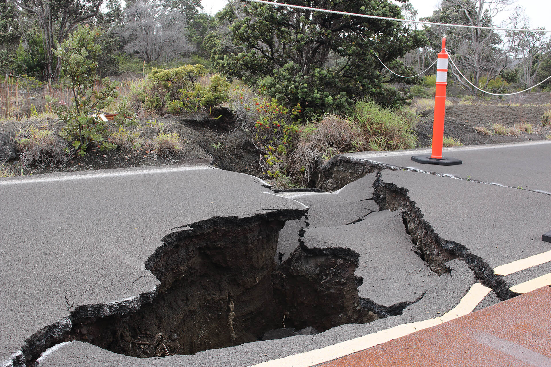 Earthquake Broken Road